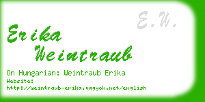 erika weintraub business card